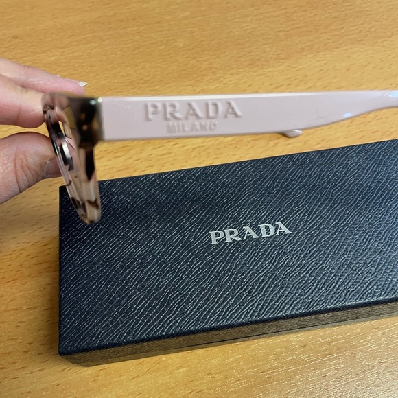 Prada Women's Glasses in Pink/Tortoise - Picture 7 of 10